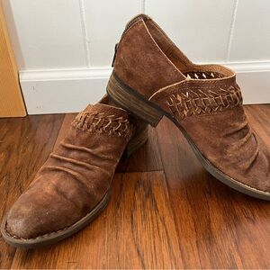 Born Brown Suede Ankle Booties